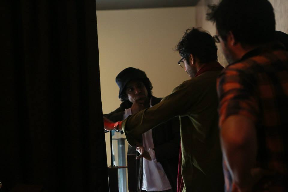 Behind-the-scenes production still
