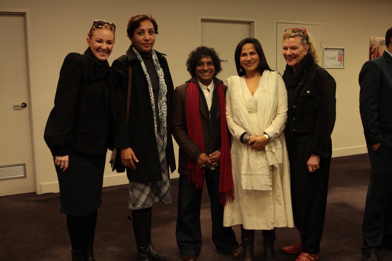 Festival event group photo with Girish Makwana and guests
