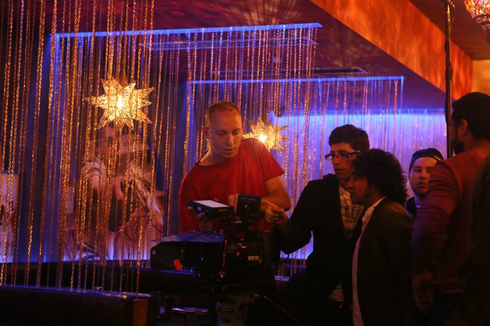 Behind-the-scenes lighting setup