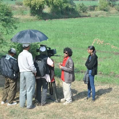 Field shooting setup in Gujarat