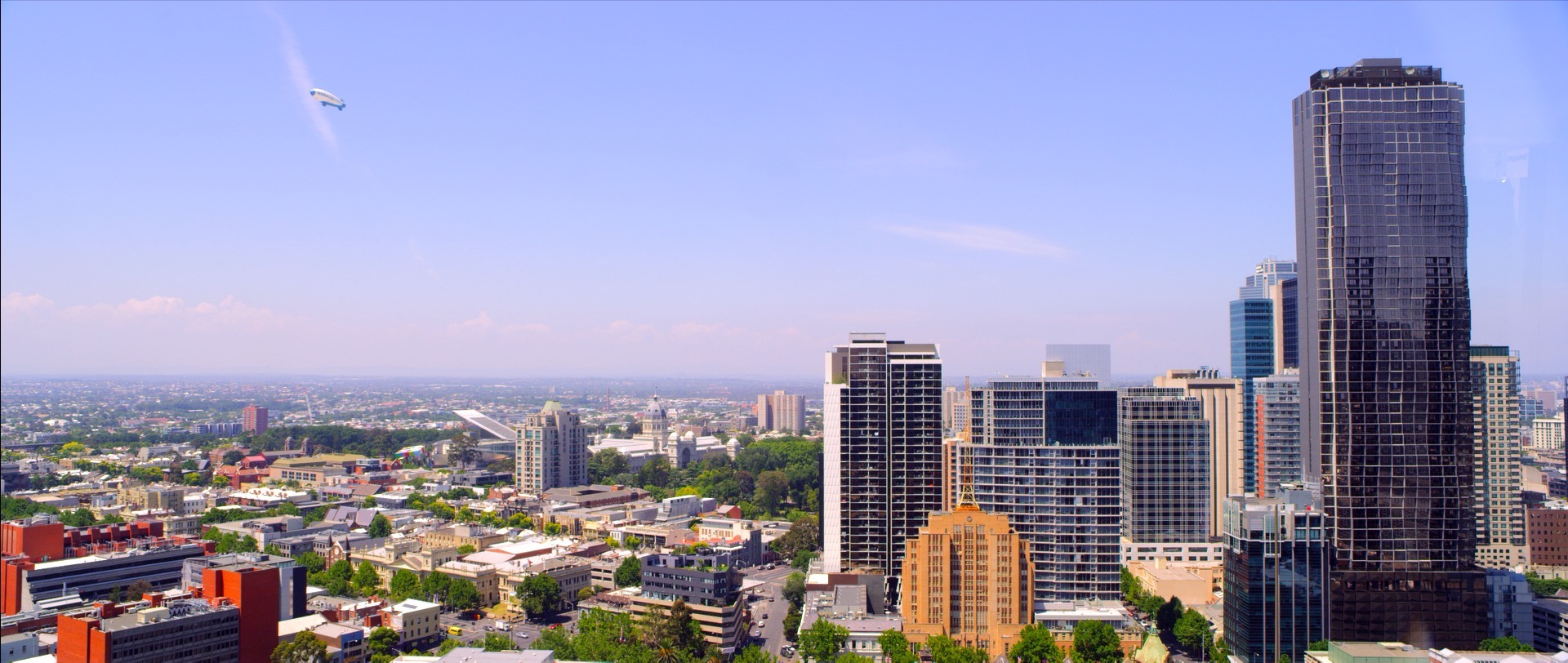Melbourne skyline from the film